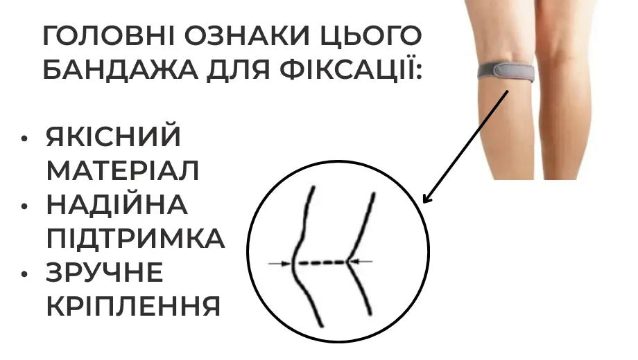 Бандаж AIRM HEALTH для фіксації колінної чашечки (8876)