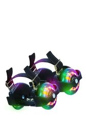 Двухколесные ролики на обувь с подсветкой (8159)