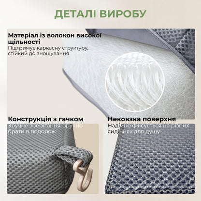 М’яка накладка на сидіння для душу з протиковзкою основою (94430001)