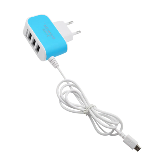 Зарядний пристрій на 3 USB порту (5556)