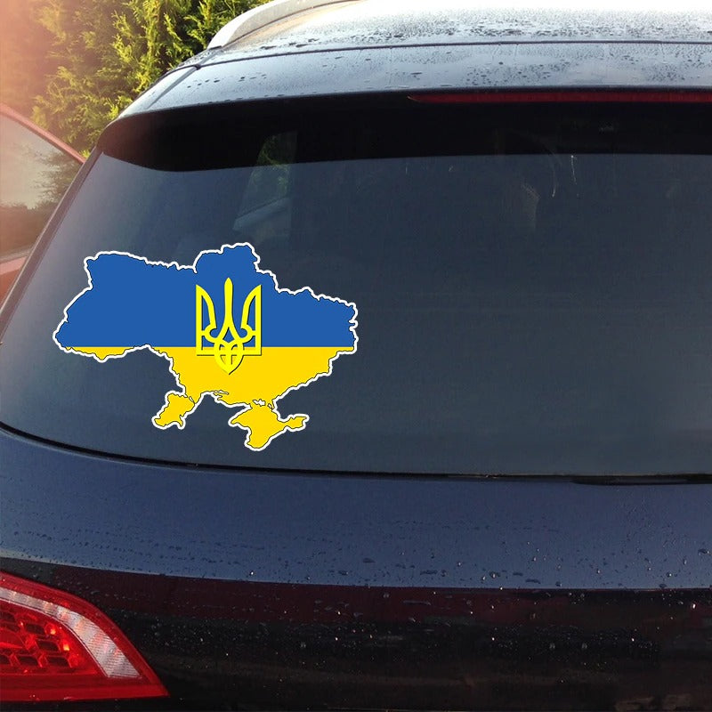 Наліпка на авто Україна (7788)