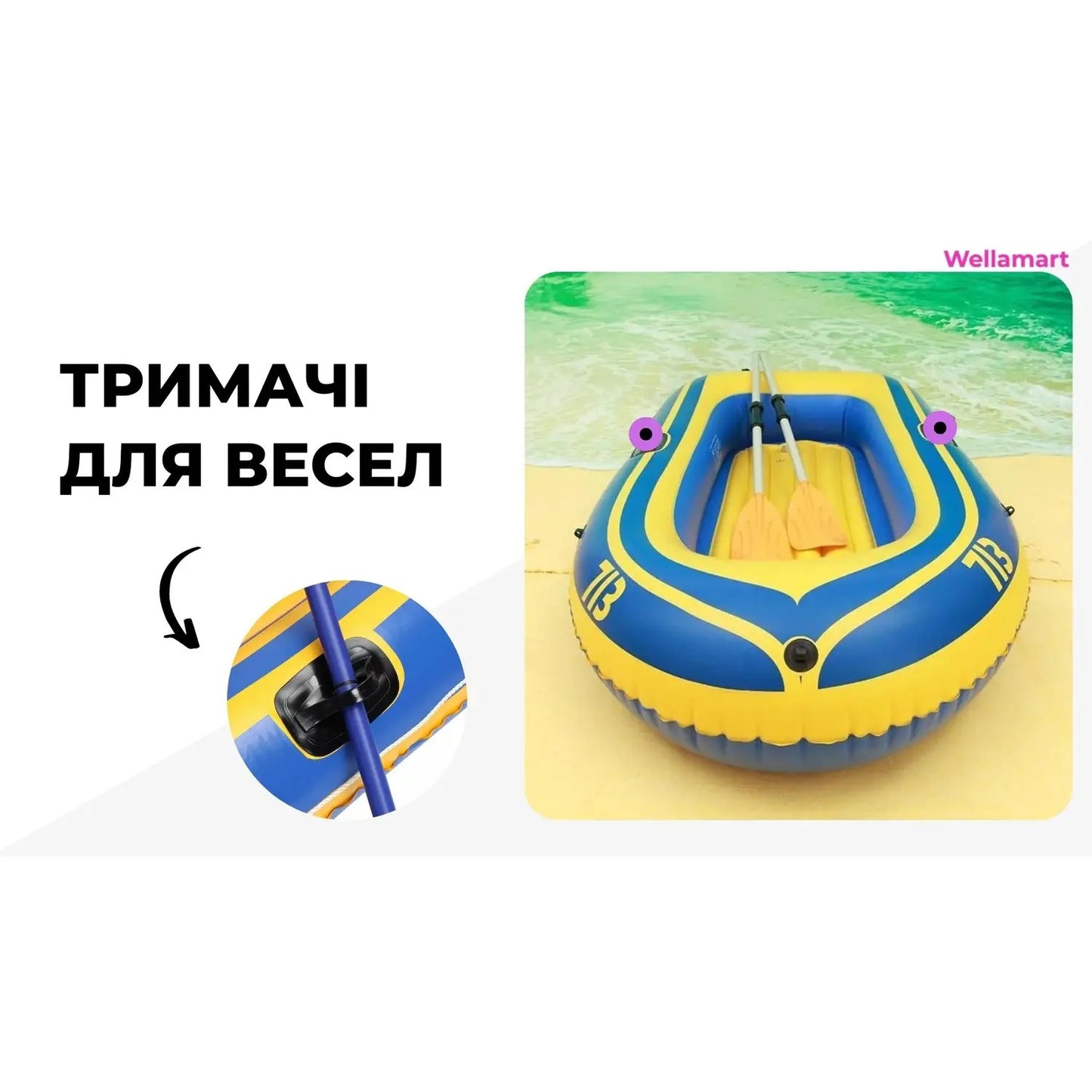 Човен Supretto надувний двомісний (7732)