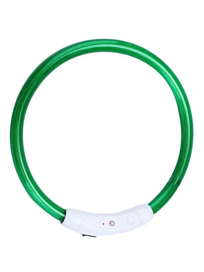 Світлодіодний LED нашийник для собак із зарядкою USB (8158)