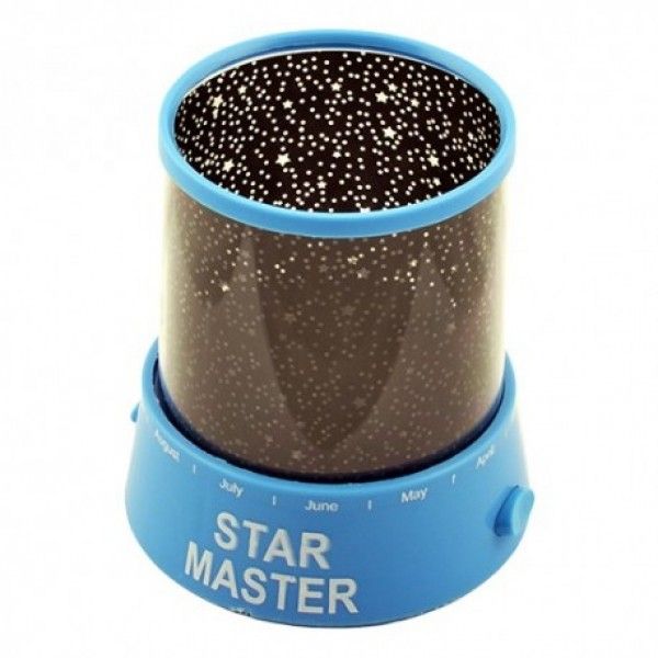Нічник проектор Star Master від USB, блакитний
