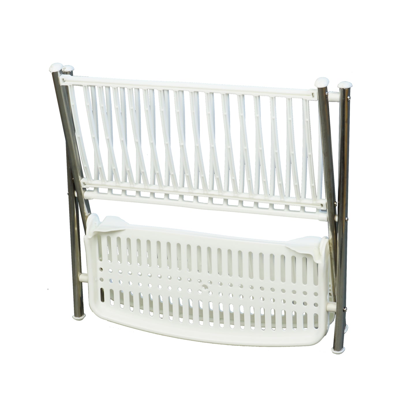 Сушарка для посуду Dish Rack двох'ярусна складна (5595)