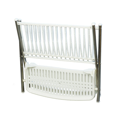 Сушарка для посуду Dish Rack двох'ярусна складна (5595)