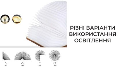Cвітлодіодний нічник Книга портативний (8700)