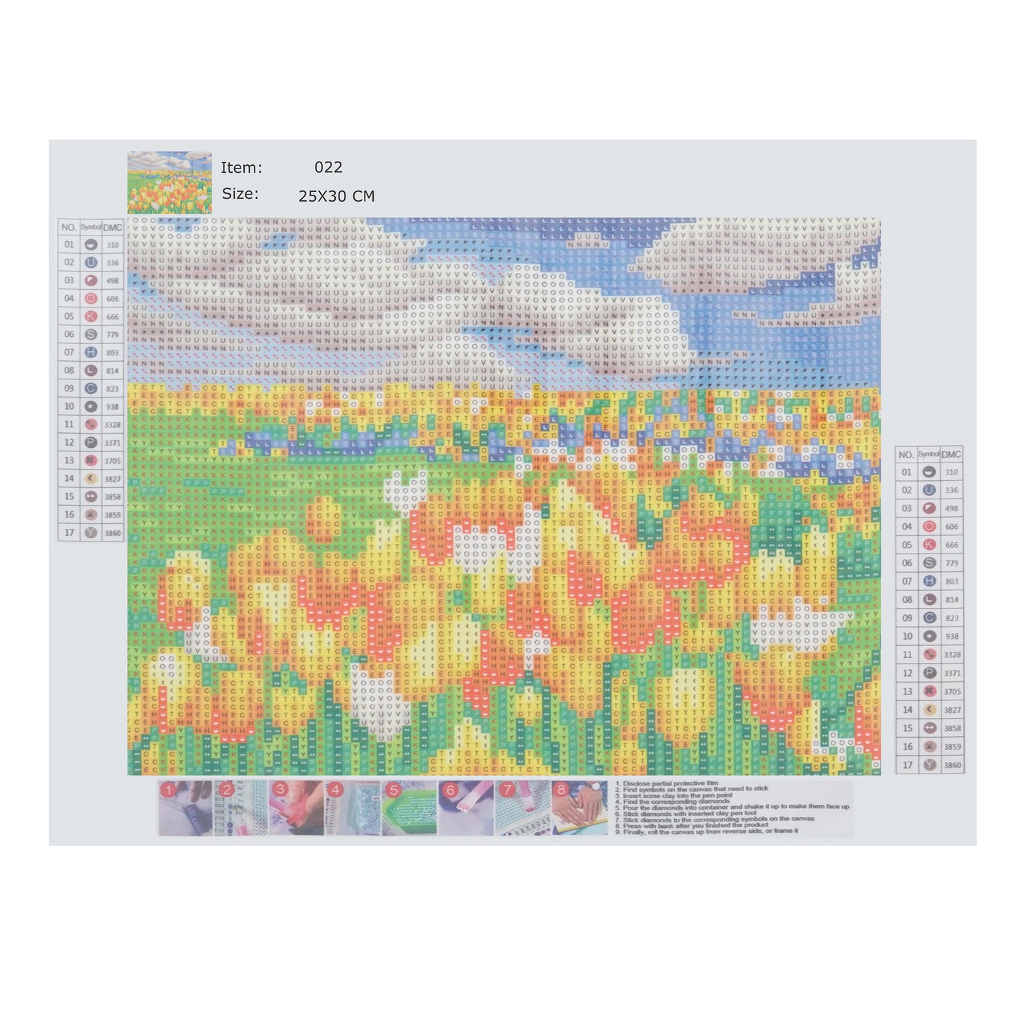 Картина алмазний живопис Тюльпани 25х30 (75690002)