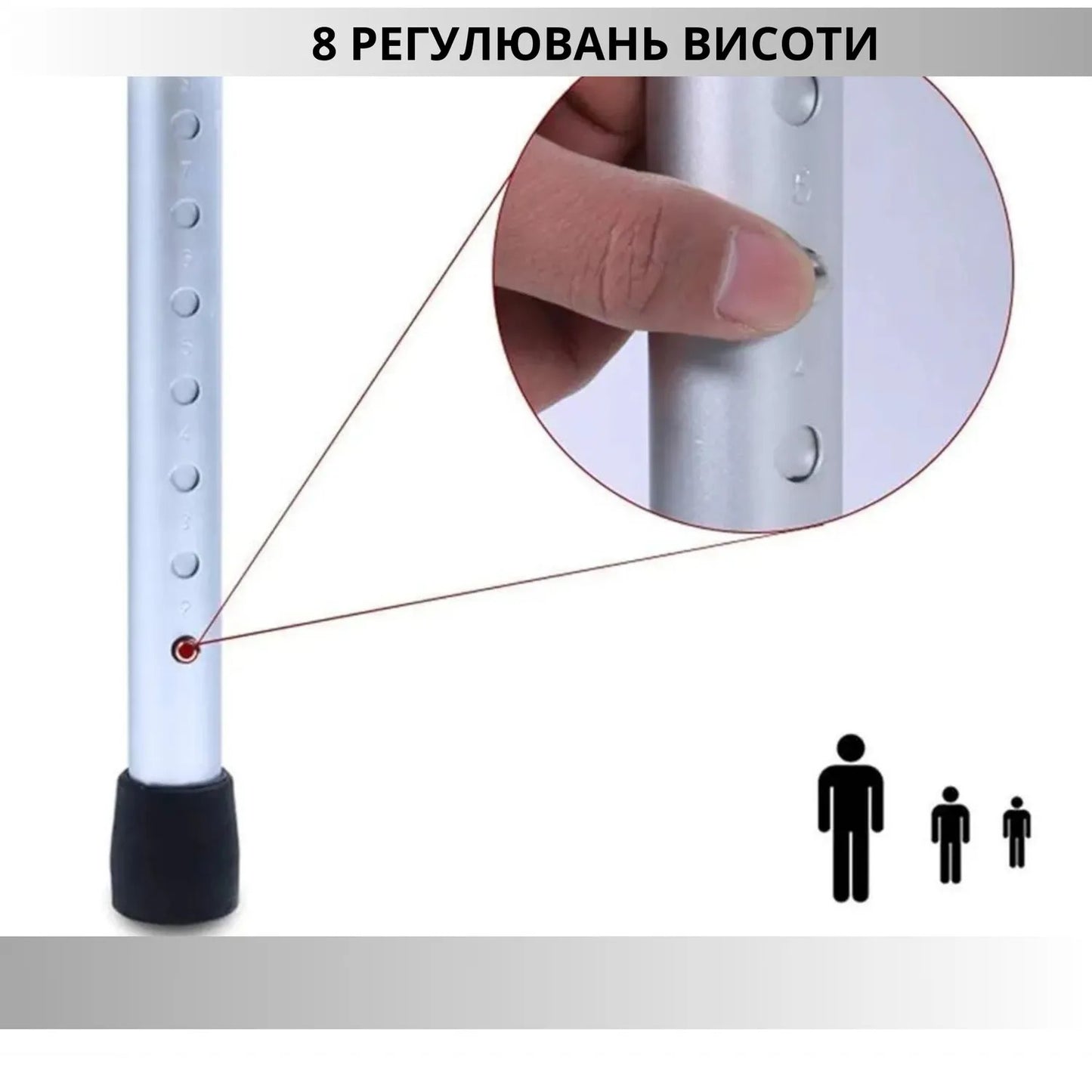 Ходунки AIRM HEALTH дворівневі (8021)