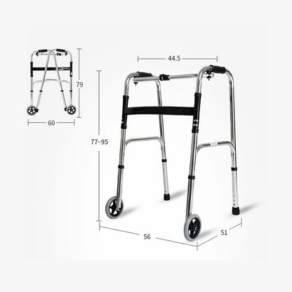 Ходунки крокуючі складні AIRM HEALTH з 2 колесами (8022)