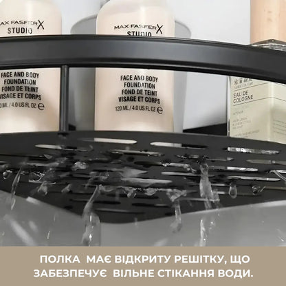 Кутова полиця для ванної кімнати (9057)