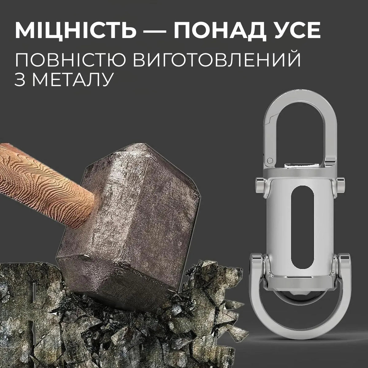 Кишеньковий ліхтарик брелок Supretto 1800 Лм (9482_0001)