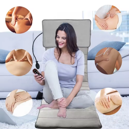 Килимок-масажер з пультом та надувною подушкою (8681)