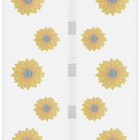 Москітна сітка Меджик Меш з соняшниками, біла (4744-1)
