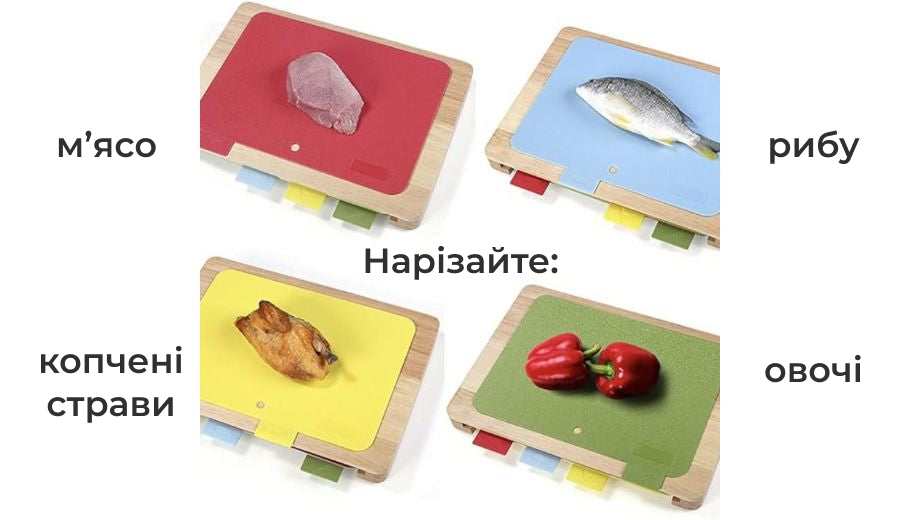 Набір дощок на підставці 4 шт. (8570)