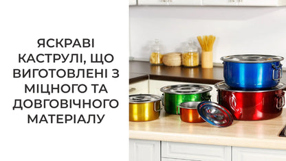 Набір каструль зі складаними ручками 10 предметів (7568)