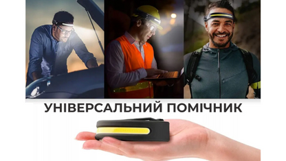 Налобний ліхтарик із сенсором та датчиком руху (7881)