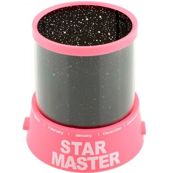 Нічник проектор Star Master від USB, рожевий
