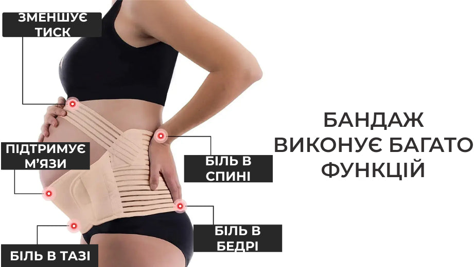 Пояс-бандаж для вагітних AIRM HEALTH підтримуючий (8706)
