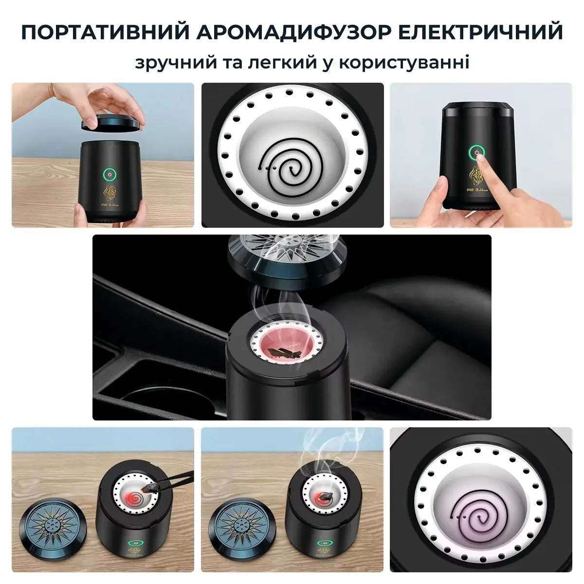 Портативний аромадифузор електричний (9047)