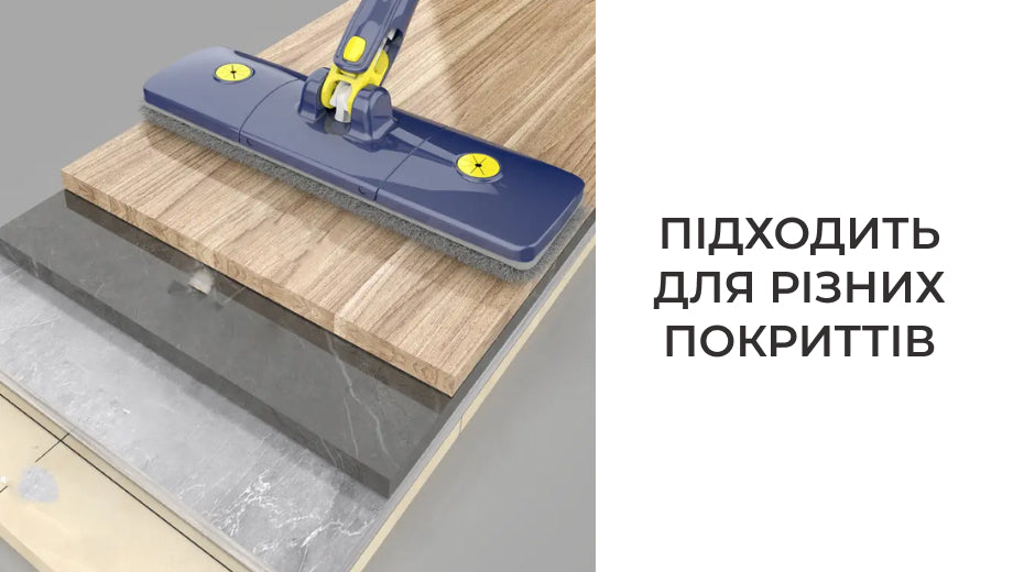 Швабра з віджимом для миття підлог та вікон (8644)