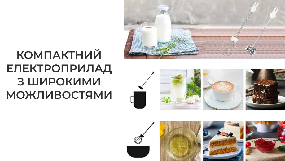 Спінювач молока 2 в 1 (8639)