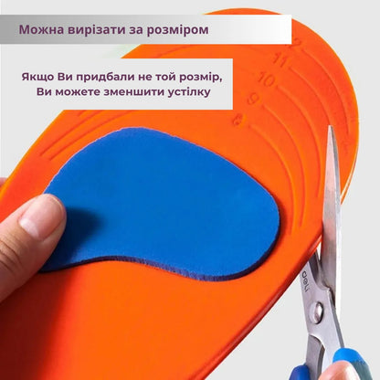 Спортивні устілки амортизуючі ортопедичні для взуття (43-44) (89720001)