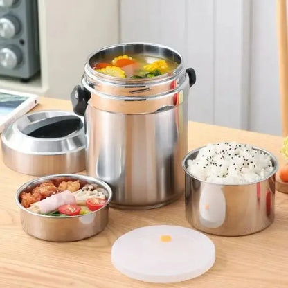 Термос для їжі дворівневий 2,6 л (9158)