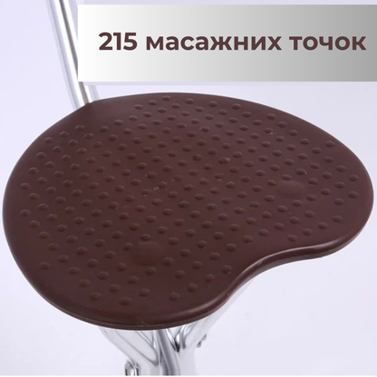 Тростина з сидінням на 3 ніжках для ходьби AIRM HEALTH складана (8235)