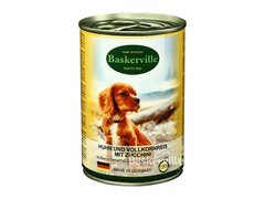 Консерва Baskerville для собак Півень з рисом та цукіні 400 г (533501)