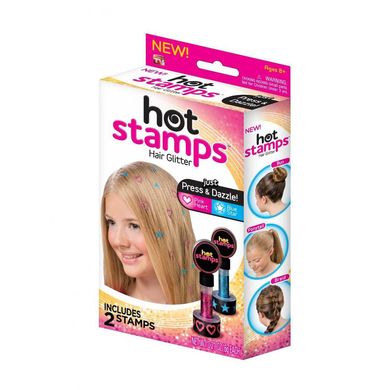 Блискучі тату для волосся hot stamps (4461)