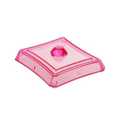 Органайзер для ватных дисков, розовый (5761)