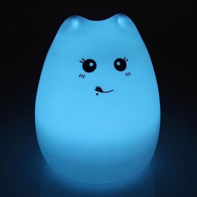 Силиконовый LED ночник-лампа "Кошечка" (5106)