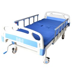 Медицинская кровать на колесах механическая 2-секционная (уценка)
