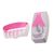 Дозатор для зубної пасти з тримачем для щіток, рожевий (5158-1)