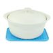 Коврик для сушки посуды 21х15 см, голубой