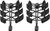 Шнурки с фиксаторами эластичные, черные (7955)