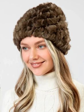 Шапка хутряна жіноча Герда, коричнева (78730004)
