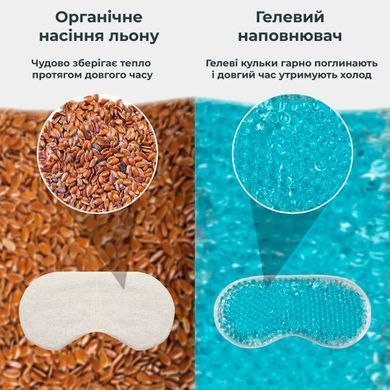 Маска для сна и отдыха охлаждающая и согревающая (9072)