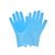 Силіконові рукавички для миття посуду, блакитні (5594)