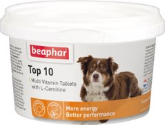 Мультивітаміни Beaphar Top 10 для собак 180 таблеток (12542) (8711231125425)
