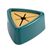 Тримач для рушників трикутний у ванну та на кухню самоклеючий, зелено-помаранчевий (82870003)