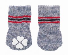 Захисні шкарпетки для собак Trixie XXS-XS 2шт. сірі (TX-19500)