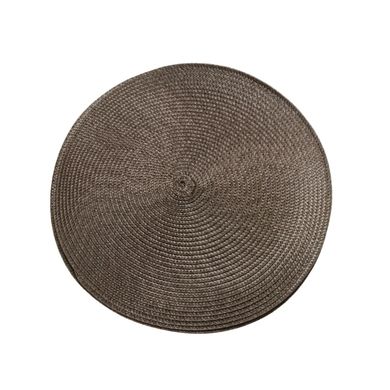 Комплект з 4-х круглих сервірувальних килимків, кавовий (75030002)