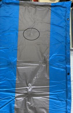 Самонадувний килимок Supretto для кемпінгу, Синьо-чорний (уцінка) (6024/5)