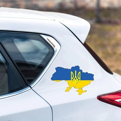 Наліпка на авто Україна (7788)