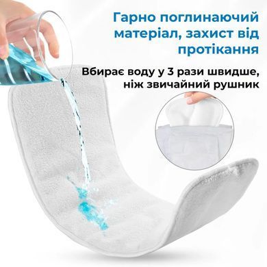 Многоразовые вкладыши для подгузника AIRM HEALTH бамбуковые 4-слойные, набор 3 шт. (9067)
