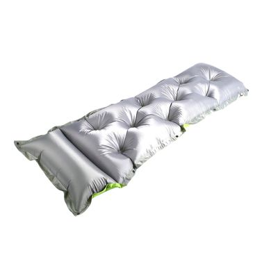 Самонадувний килимок Supretto для кемпінгу, зелено-сірий (уцінка) (6024/6)