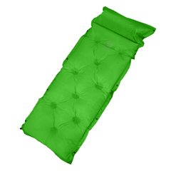 Самонадувний килимок Supretto для кемпінгу, зелений (6024)