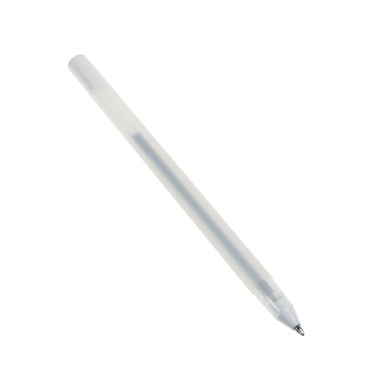 Ручка гелева Supretto 0,8 мм, срібляста (73960002)